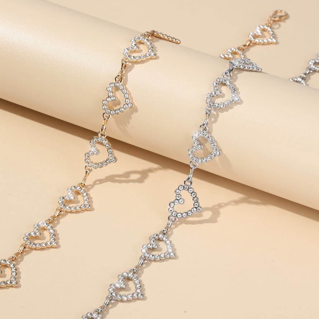 Cinto Feminino Corrente Com Strass Cinto Coracao Diversos Modelos Corrente de cintura