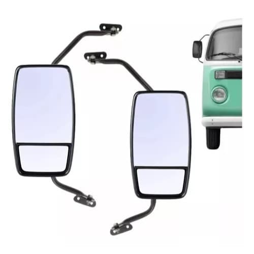 Retrovisor Bipartido C/ Braço LE/LD Vw Kombi Após 1976 (PAR)