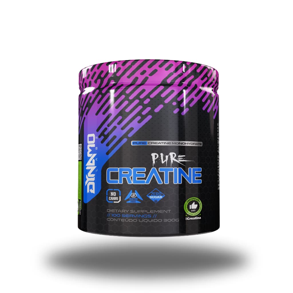 Creatina 100% Pura com QR e Laudo 100% Pureza Dynamo Labz