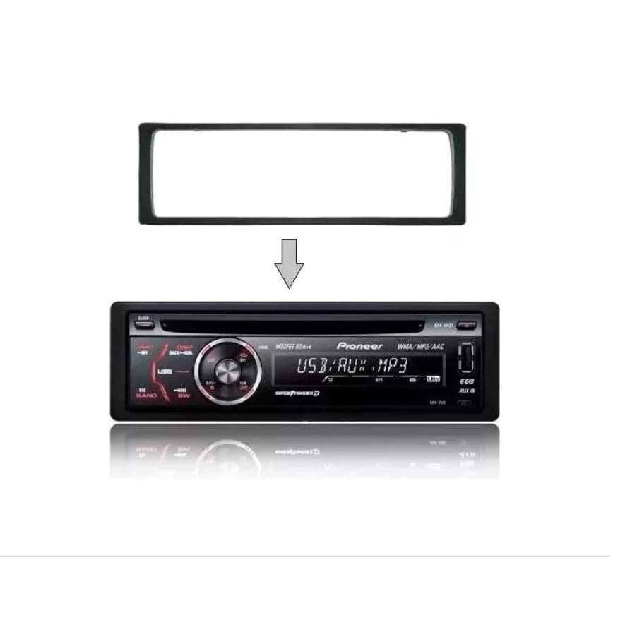 Moldura Contra Frente Para Radio Pionner - Preto