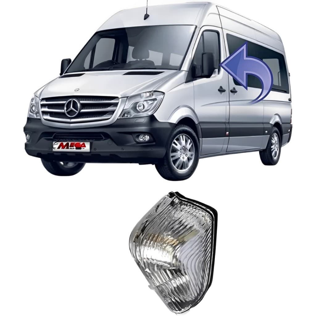 Pisca Retrovisor Mercedes Sprinter 2013 À 2019 Lado Esquerdo