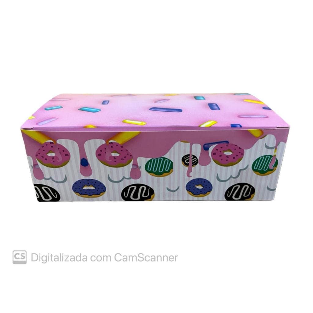 Caixa Embalagem Caixinha para 02 Donuts - 50/100/200 Unidades