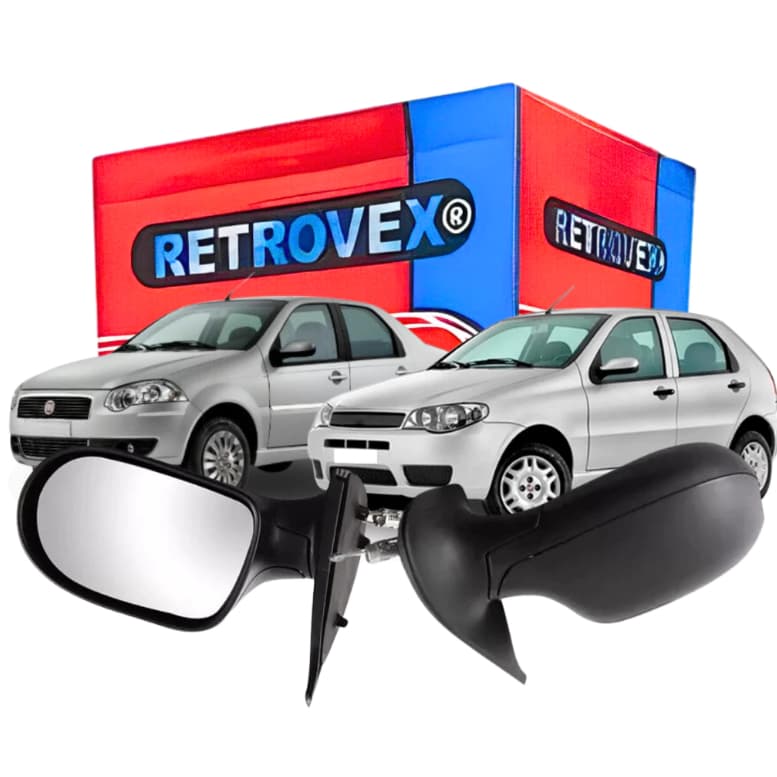 Retrovisor Palio Siena 4 Portas 2011 A 2015 com controle Interno