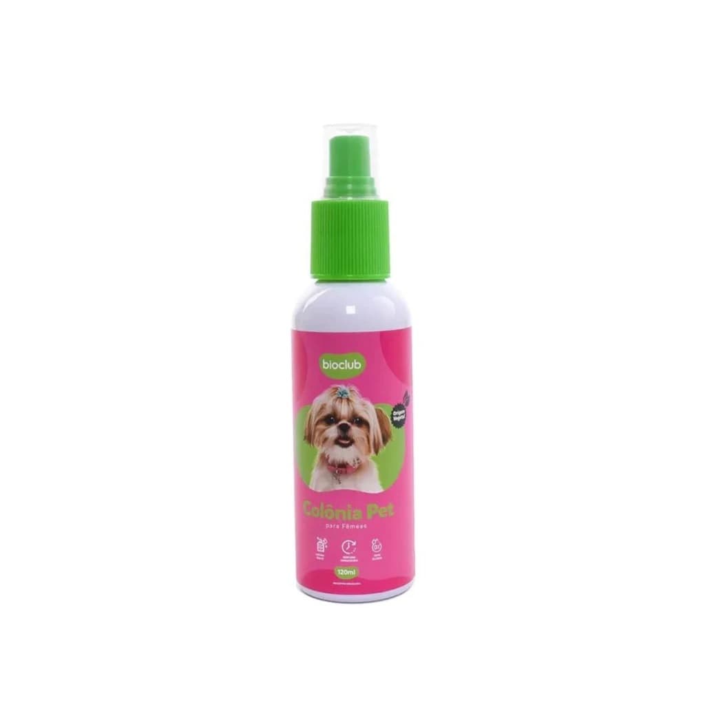 Perfume Colônia Pets Cachorro E Gato Pet Clean Fêmeas Bioclub 120ml