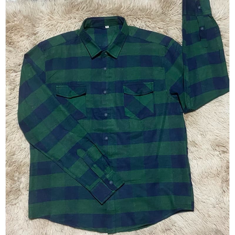 Camisa Masculina Xadrez Flanelada blusa de manga longa