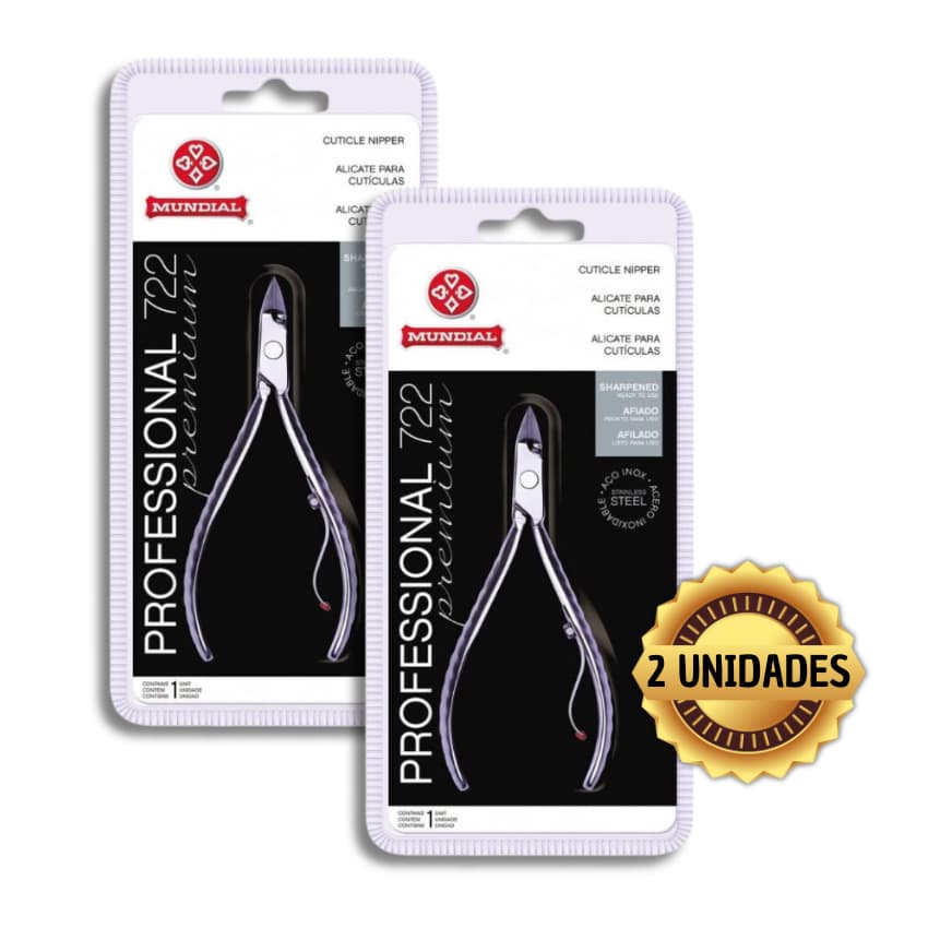 Mundial Kit 2 Alicates Profissional 722 – Aço Inox para Autoclave, Corte Preciso, Durável e Seguro