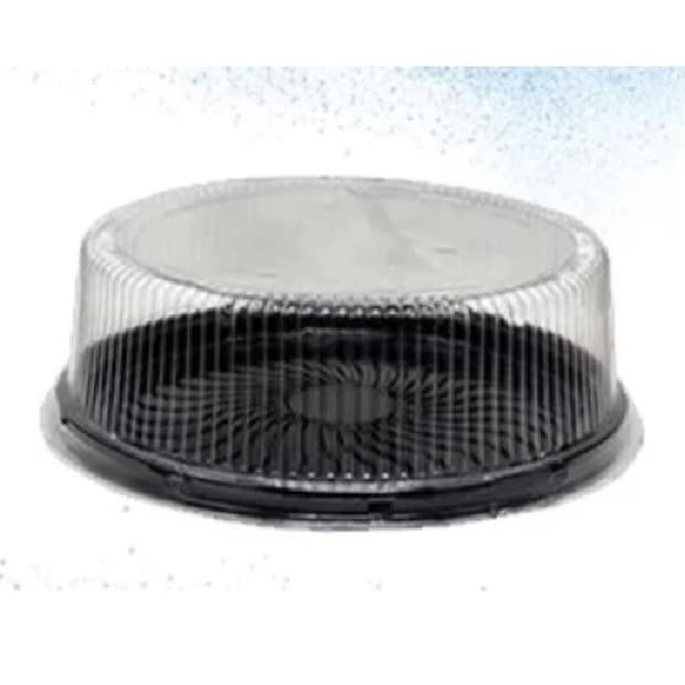Embalagem Torta Tampa Média 3kg - Sanpack S-60 Preta