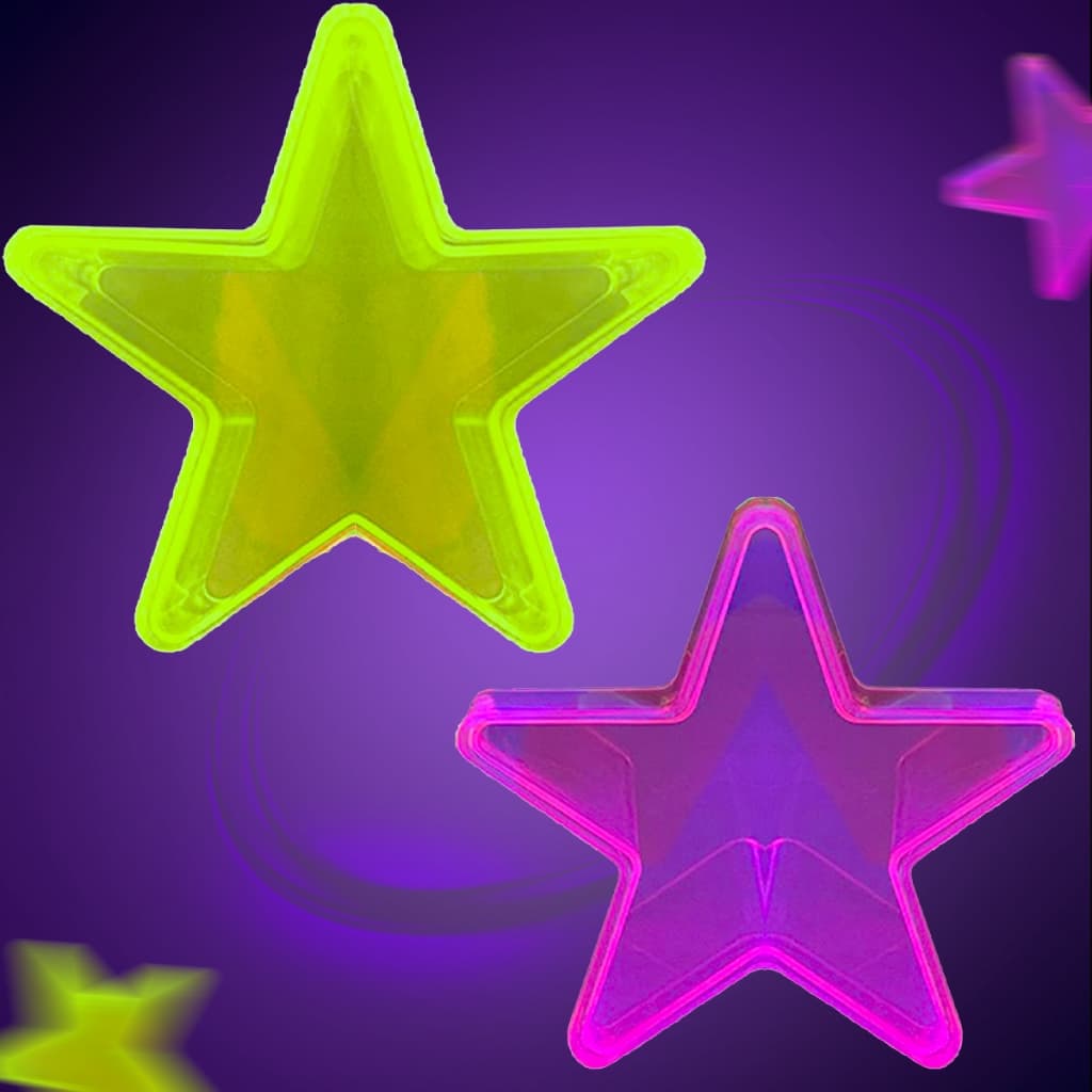 20 Estrelas Neon  Lembrancinhas Para Festa e Decoração