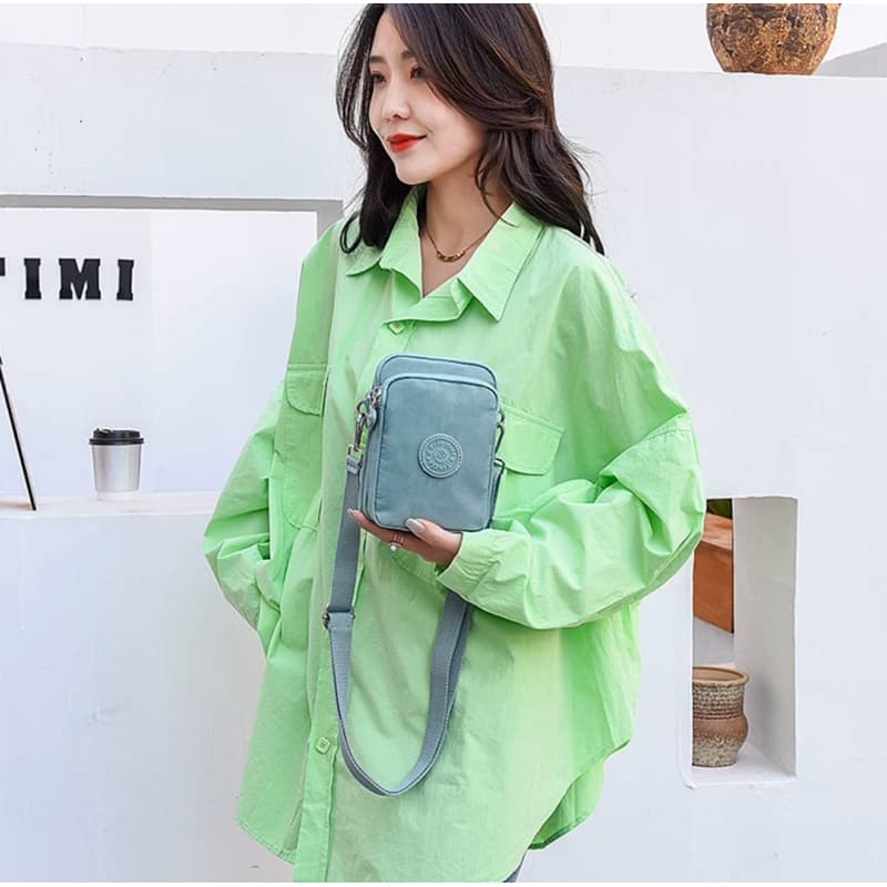 Bolsa Feminina Nylon Premium Shoulder Bag Transversal Qualidade Original Crossbody Impermeável