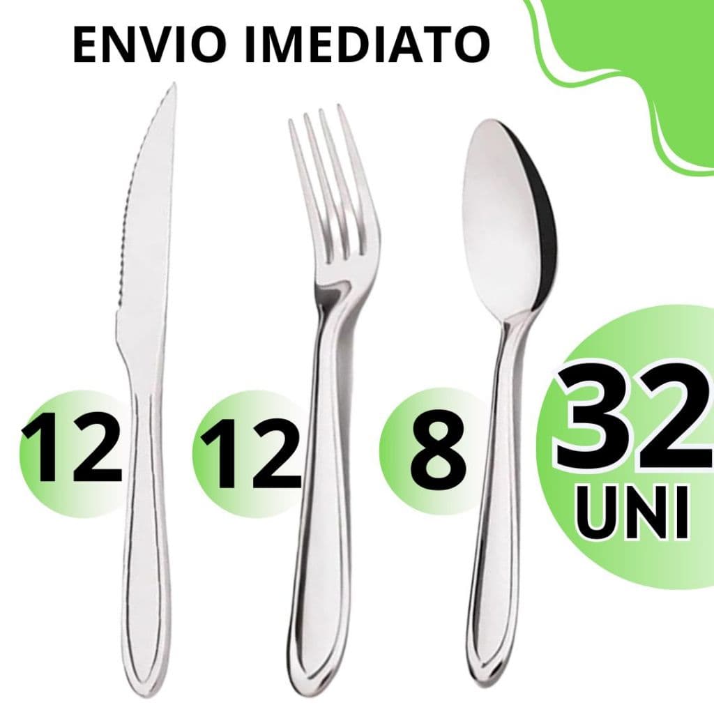 Jogo de Talheres Inox Facas Garfos e Colheres Aço Inox