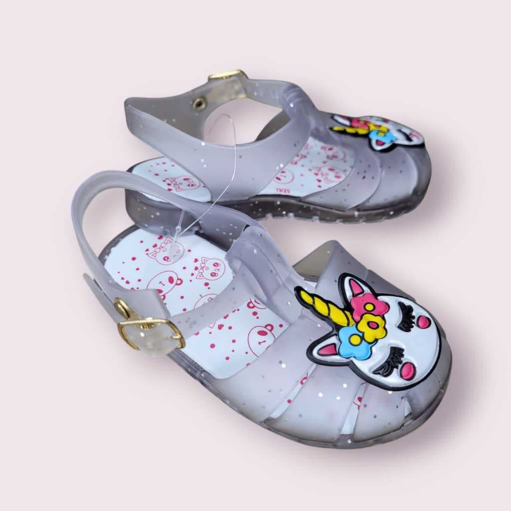 Sandalia Infantil Menina com Fecho Ajustável Papete Baby Confortavel Antiderrapante