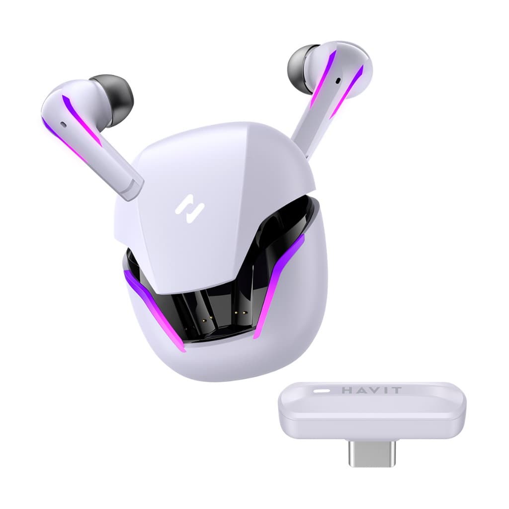 Fone Bluetooth TWS Gamer Havit TW970 Type-C Branco
