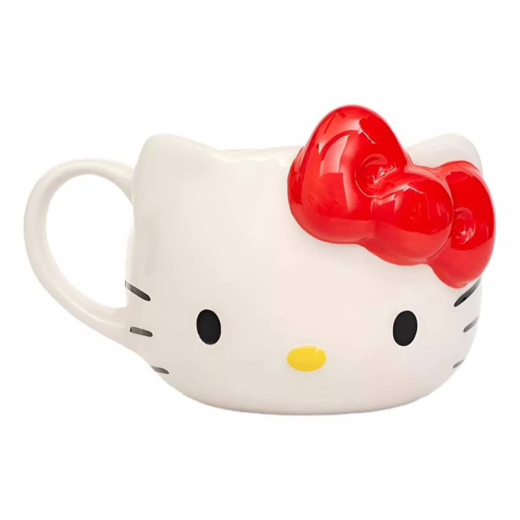 Caneca Decorativa Hello Kitty Lacinho 550ml Linda Presente