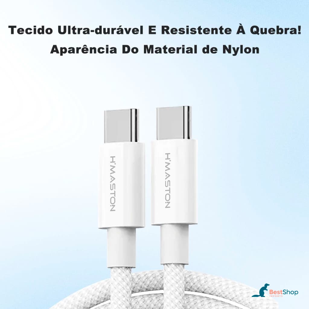 H'maston SJX32/35 Cabo Tipo C- Tipo C Dois Lados Para Cabo De Carga Rápida Cabo 60W