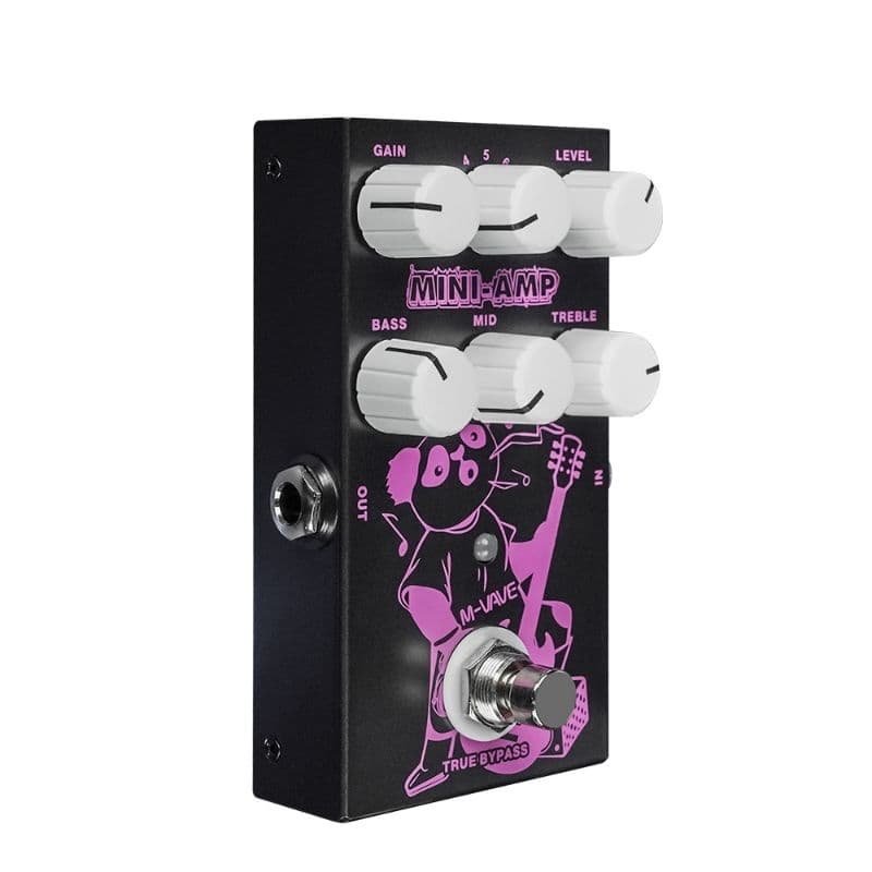 Pedal De Efeitos De Guitarra Elétrica M-vave Mini Amp Dc 9v 3-gear Eqa