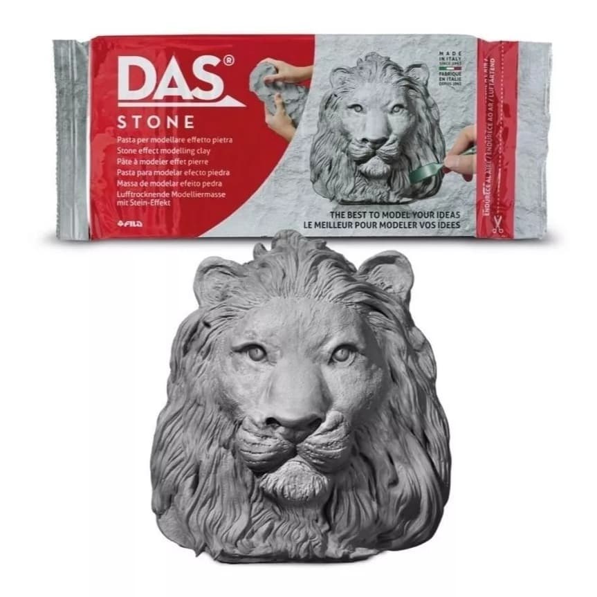 Massa de Modelar DAS Stone 1kg Cerâmica Fria Para Escultura e Artesanato