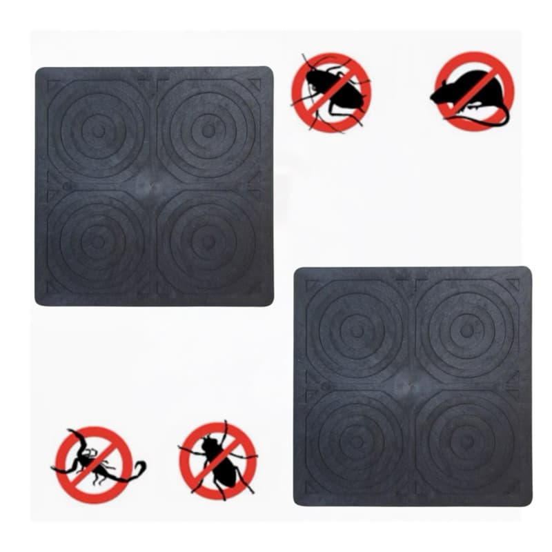 Kit 2 Protetor Tampa Ralo Mau Cheiro Barata Inseto Quadrado 15 Cm Pvc