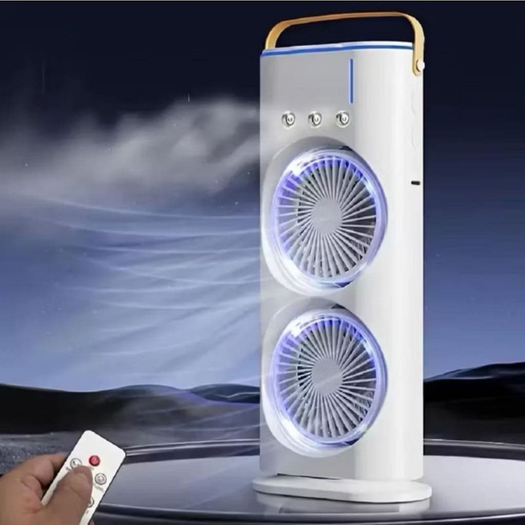 Mini ventilador 110V com cooler de luz LED colorida