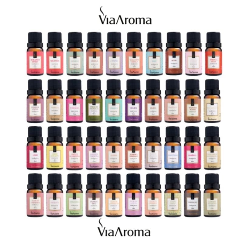 Essência Via Aroma Clássica  Para Aromatizador Difusor Elétrico 10ml Diversas Fragrâncias