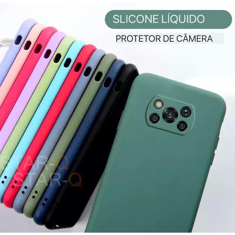 Capa Capinha Case Aveludada com Camurça por dentro para REDMI POCO X3 POCO X3PRO capinha colorida para redmi