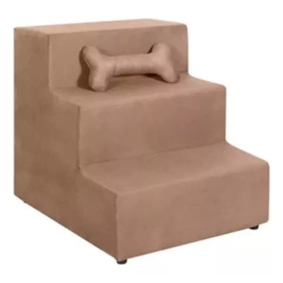 Escada Pet Para Cachorros E Gatos Com 3 Degraus Escadinha Pet