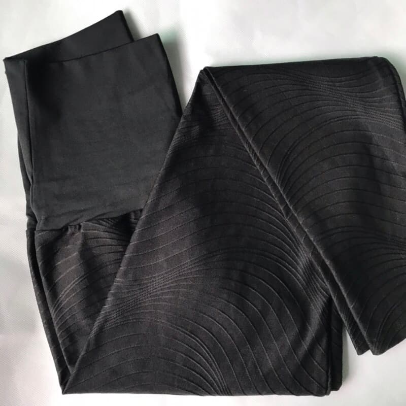 Calça Legging Lipo, cós alto, Malha Jacquard Poliamida, zero transparência