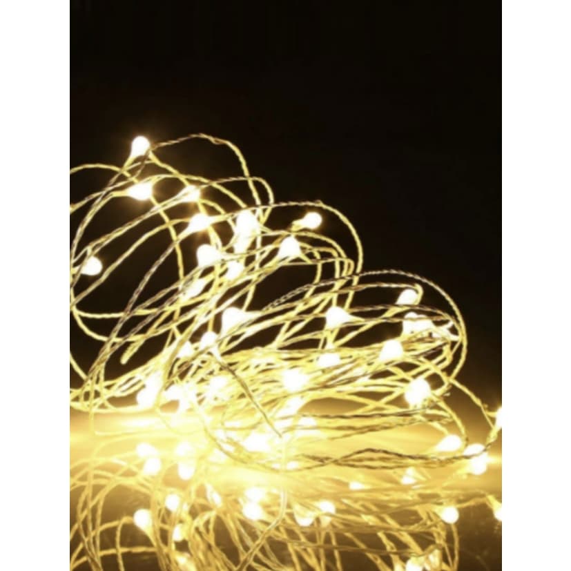 Kit 2 ou 10 Fios de Fada 2 Metros Led Para Decoração Festa Arte Presente Ambiente Decorado Baterias