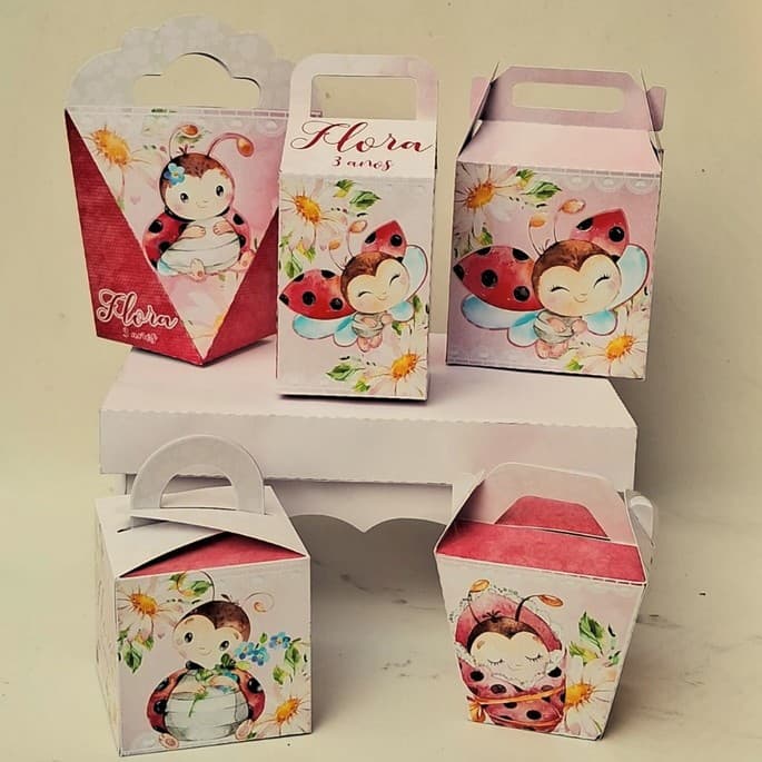 KIT FESTA CAIXA PERSONALIZADA JOANINHA | LEMBRANCINHA PERSONALIZADA JOANINHA |  FESTA INFANTIL JOANINHA