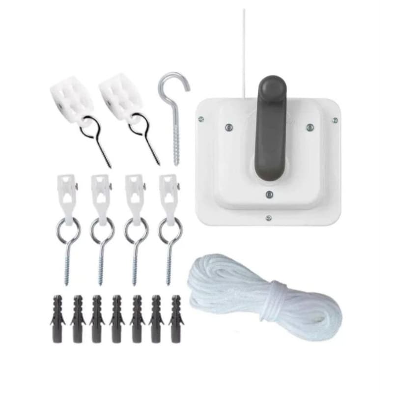 KIT COMPLETO COM MANIVELA PARA MANUTENÇÃO DE VARAL DE TETO TRADICIONAL