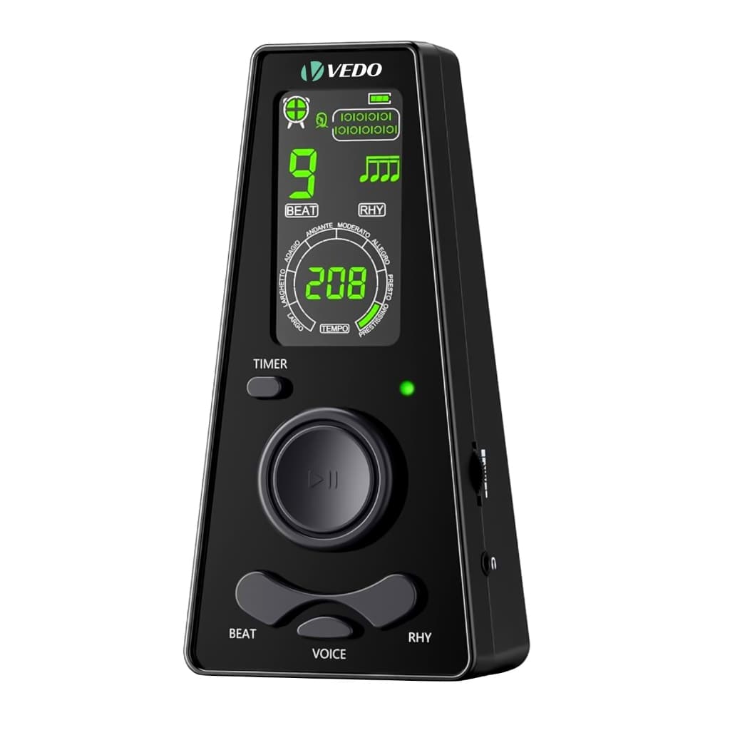 Metrónomo digital eletrónico Temporizador Metrónomo eletrónico universal com controlo de volume para piano, guitarra