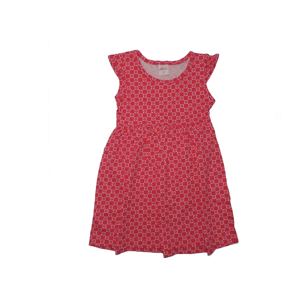 Vestido Copinho Estampado 100% Algodão Manga Curta