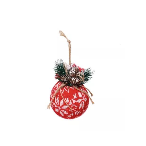 Bolas De Natal Vermelhas 8cm Kit C/3 Und