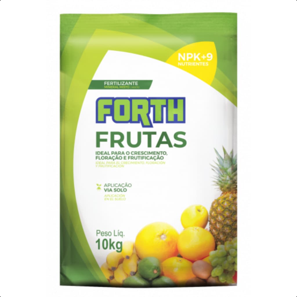 Adubo Fertilizante Forth Frutas 10kg Frutificação Crescimento Produção NPK