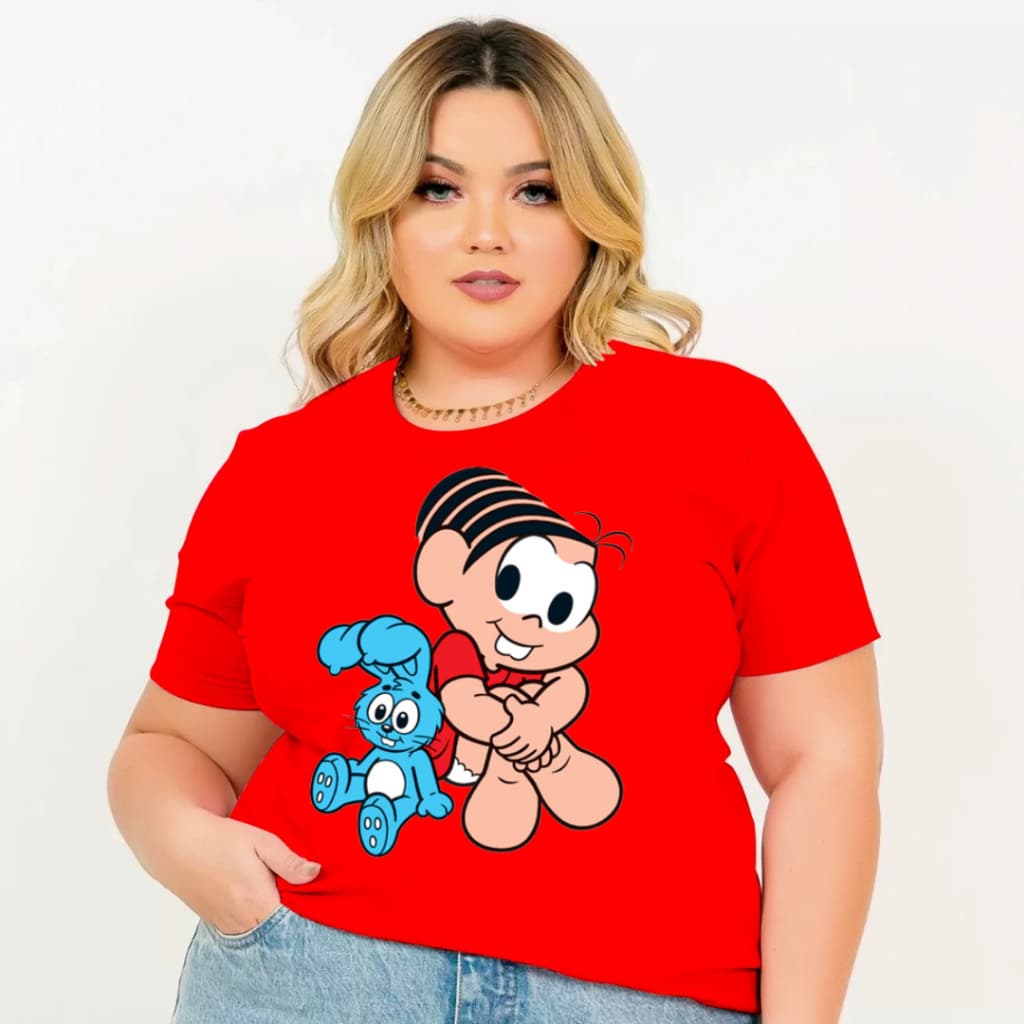 Camisa Camiseta Mônica cores diversas 100% algodão envio imediato