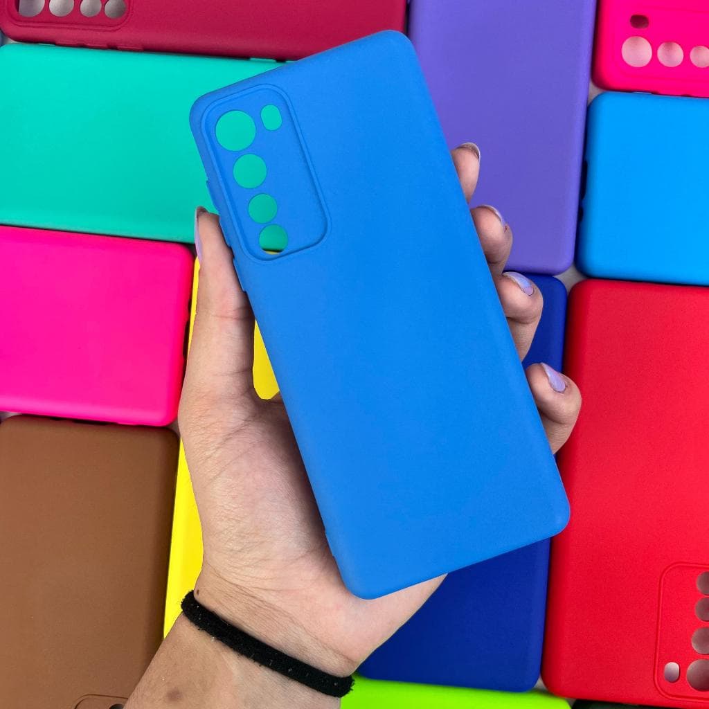 Capinha Para Motorola Moto Edge 5G / Capa Case Silicone Aveludada Colorida Forrada (CF26)