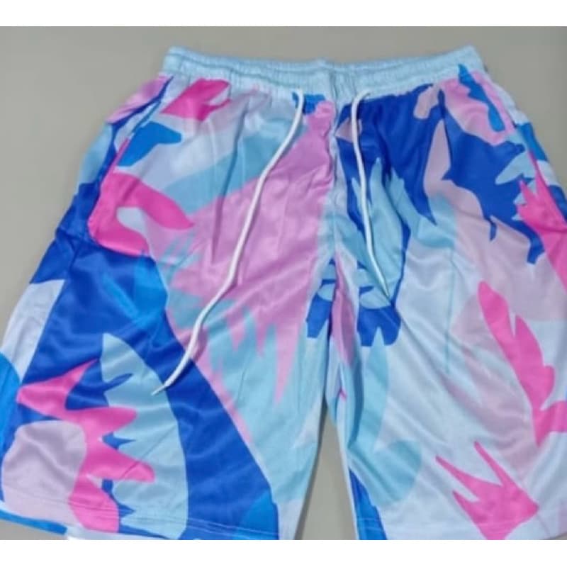 Shorts de Praia Secagem Rápida Bermuda, Azul