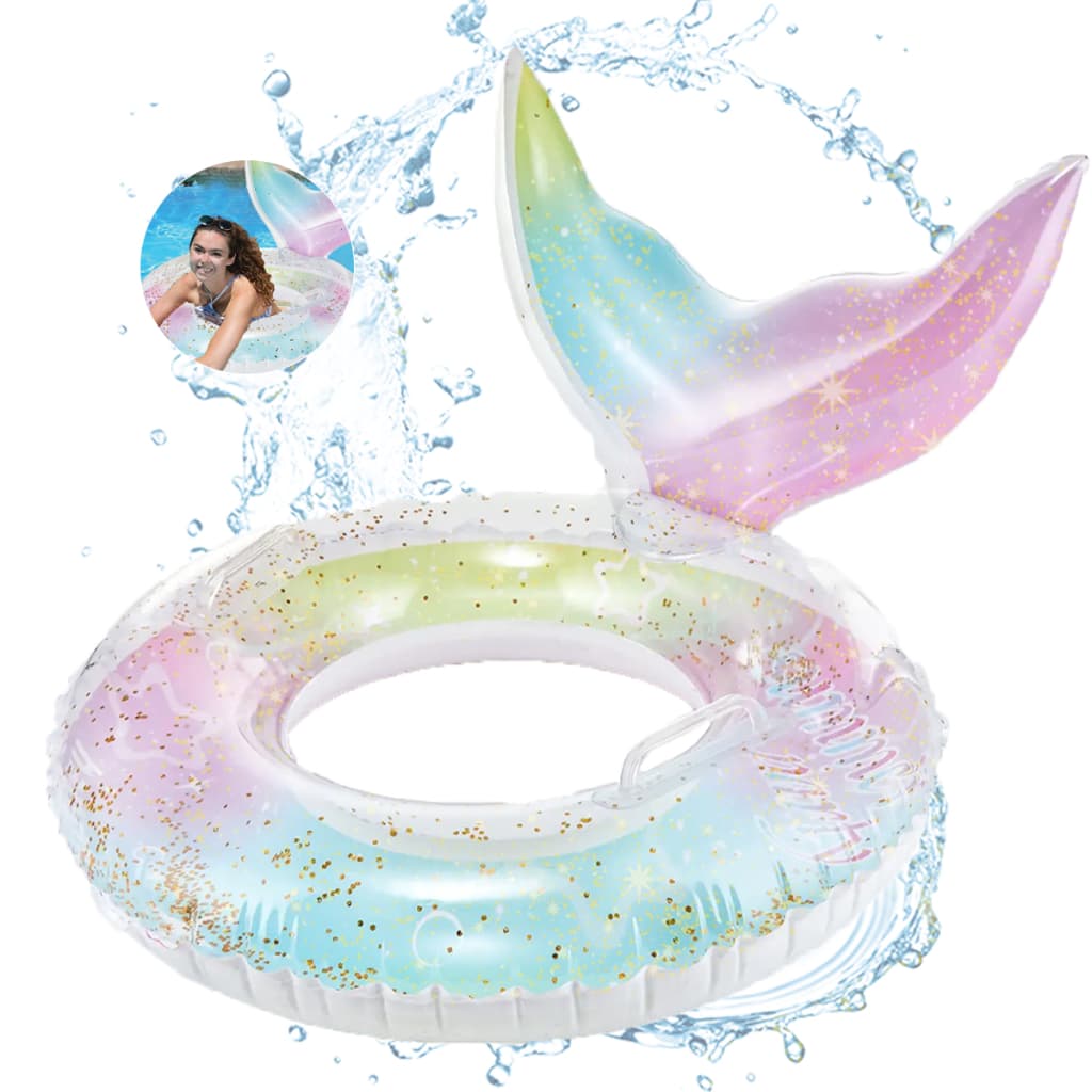 Boia Inflável Sereia Redonda Piscina Criança Adulto +8 Anos