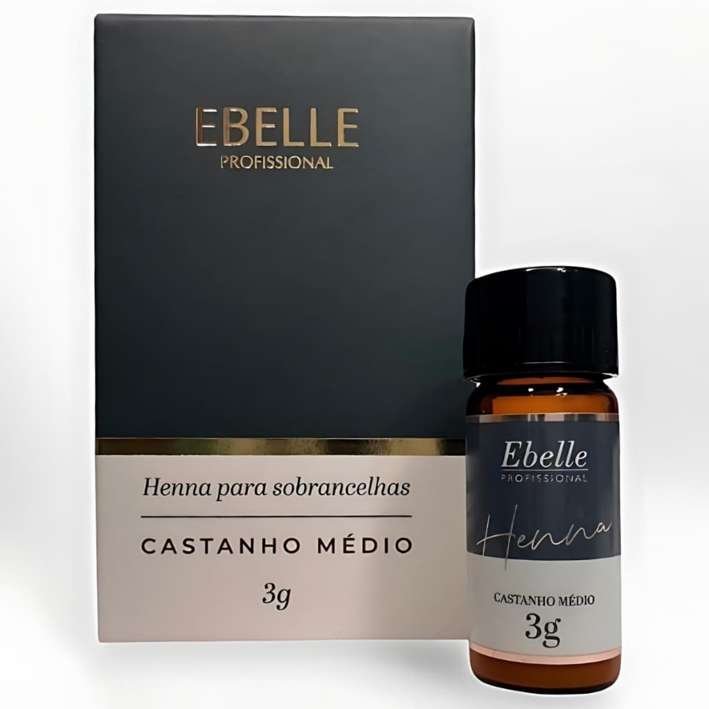 Henna Sobrancelha Ebelle Profissional 3g Alta Fixação