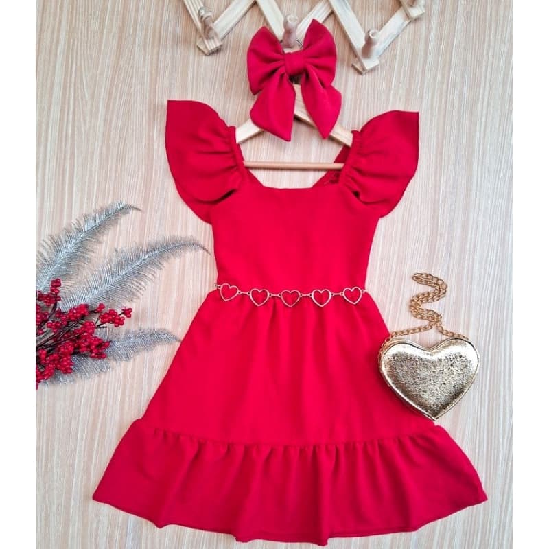 Vestido infantil moda blogueirinha Vestido para meninas!!