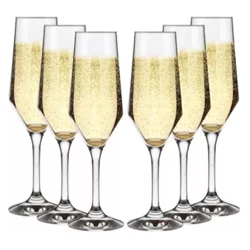 Kit Taças Champanhe Espumante Vidro Sm Buffet Nadir 186ml Cor Incolor