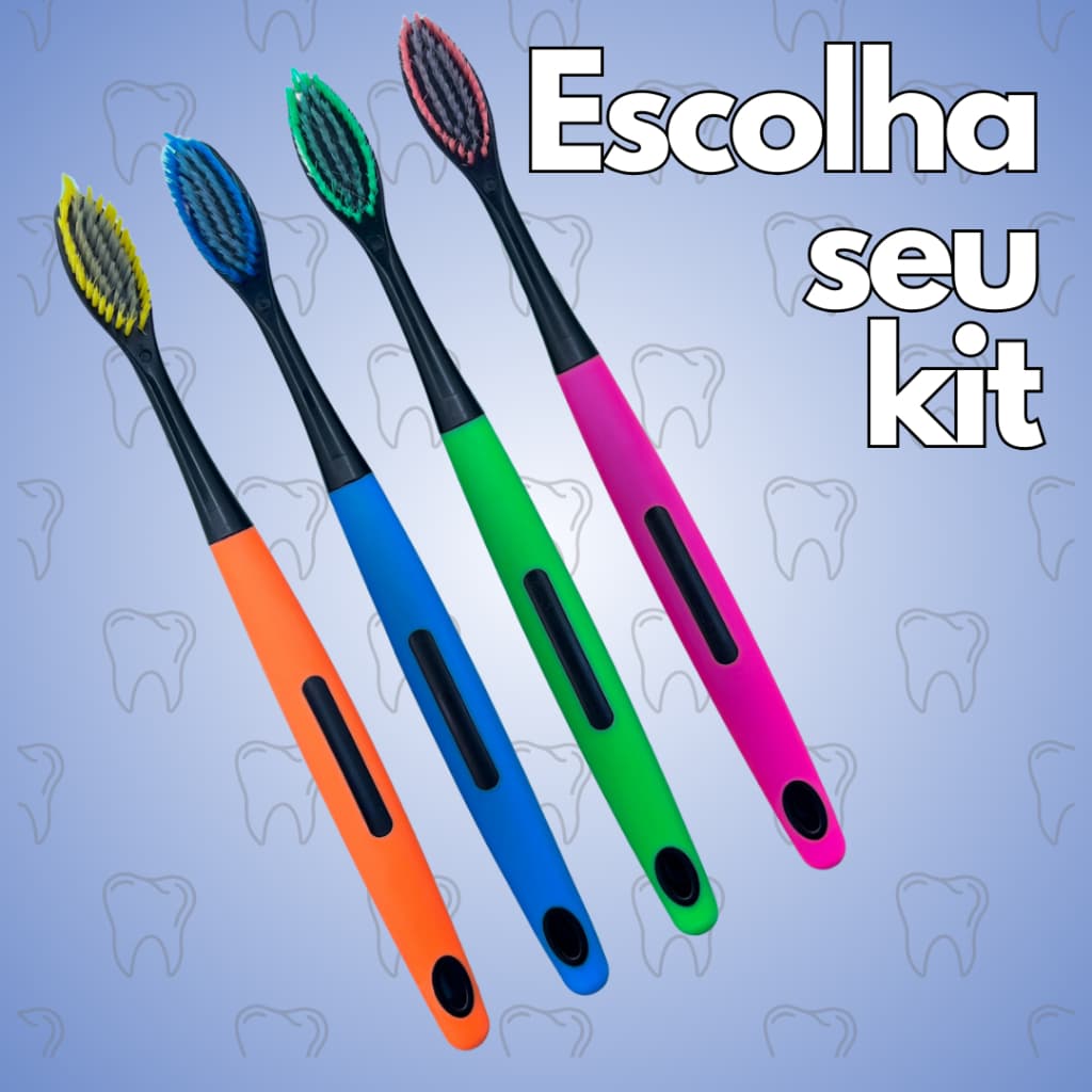 Kit 5/12/24/50 Escova de Dente Cerdas Macias Com Capa Protetora Atacado Unidades Escolha A Quantidade