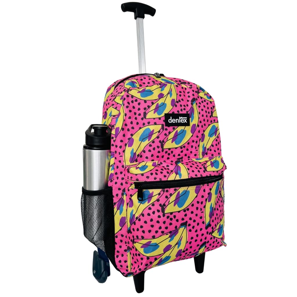 Mochila Bolsa de rodinhas Feminina Corações Escolar Juvenil