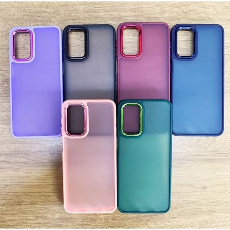 Capa Acrilico Fosca Metalizada Para Redmi 13c/Note 12S/Note 12 4g/Note 12 PRO 4G/Note 12 5g/Note 11 4g/ Anti Impacto