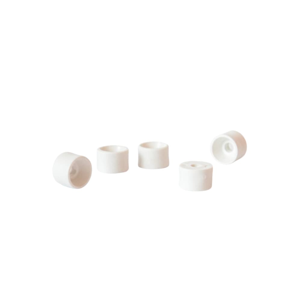 Suporte De Prateleira 10x15 Redondo Bolinha Branco Plastico Para Moveis Armario