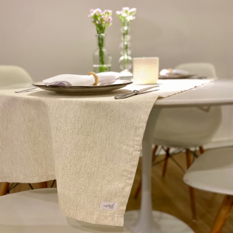 Trilho De Mesa Em Linho | Caminho De Mesa Em Linho | Trilho De Mesa De Linho