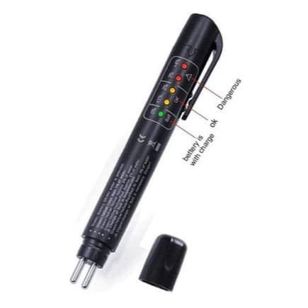 Caneta Testadora de Fluido de Freio LED Detector Óleo de Freio Automotivo Teste DOT3 DOT4 DOT5.1