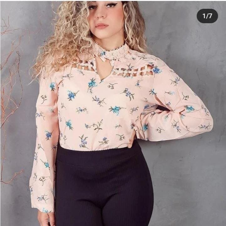 Camisa Feminina Social Blusa Casual Manga Longa Camisete Elegante Trabalho Otima qualidade