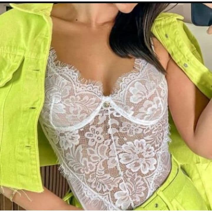 Body Renda , Tule com aro ,renda luxo