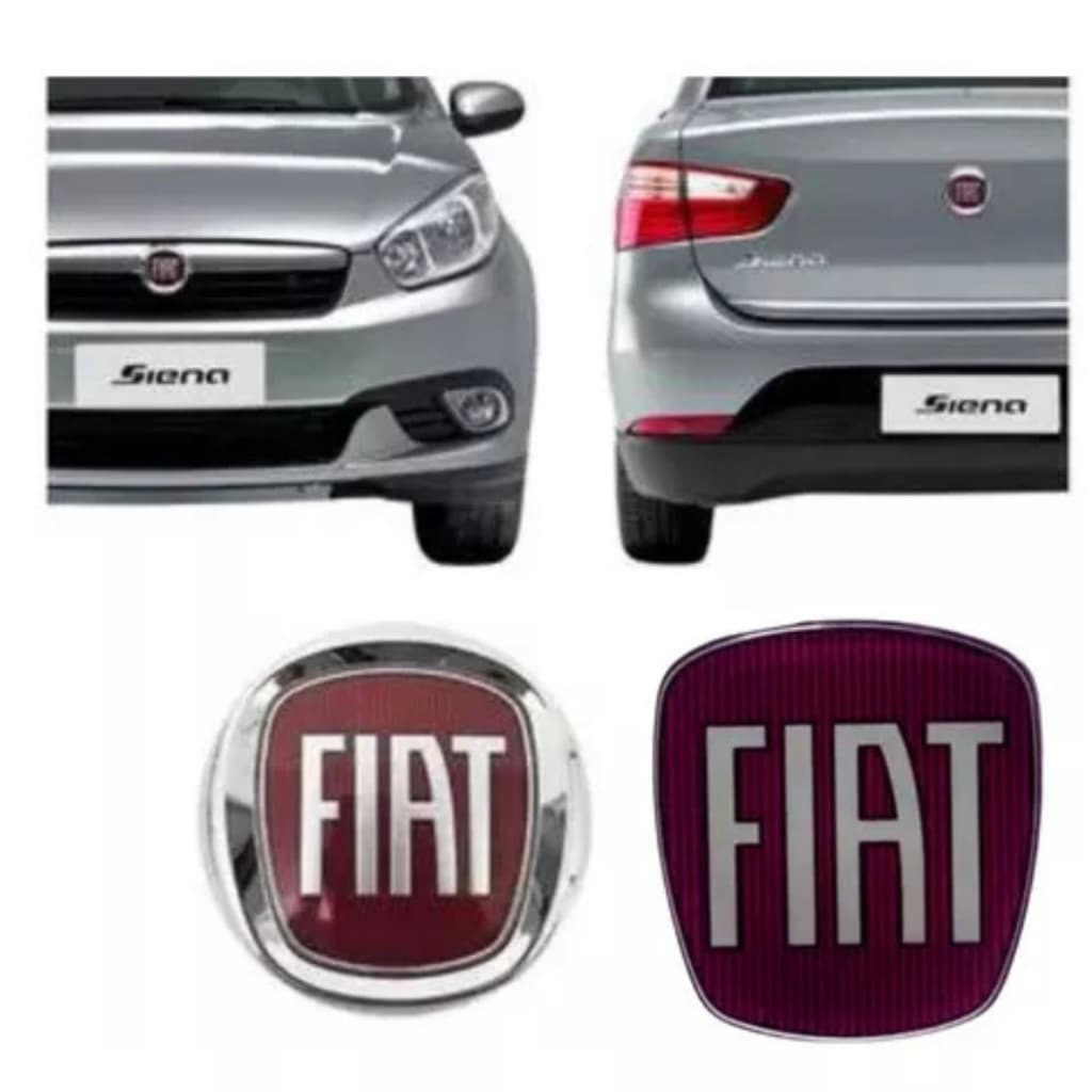 Kit Emblema Grade Dianteira E Porta Malas Grand Siena 10/13