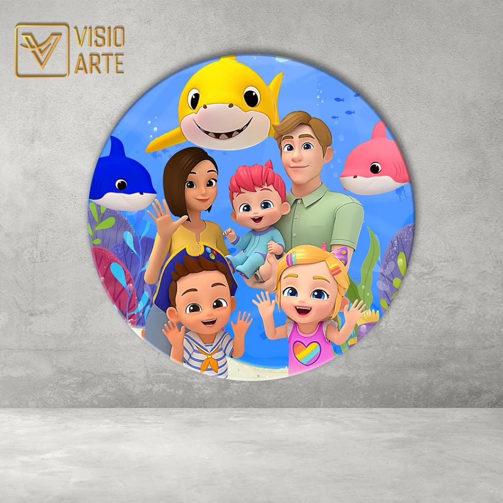 Painel Redondo Sublimado 3D BEBE fin c/ Elastico
